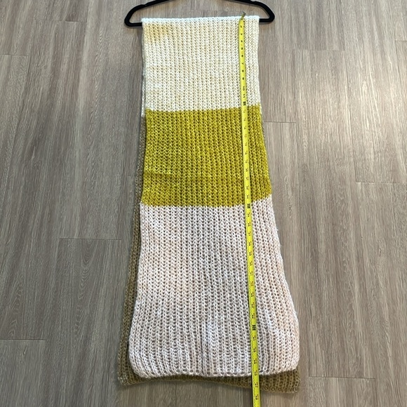 Topshop Women’s Knit Scarf Multicolor Colorblock Cottagecore Comfy - Picture 11 of 12